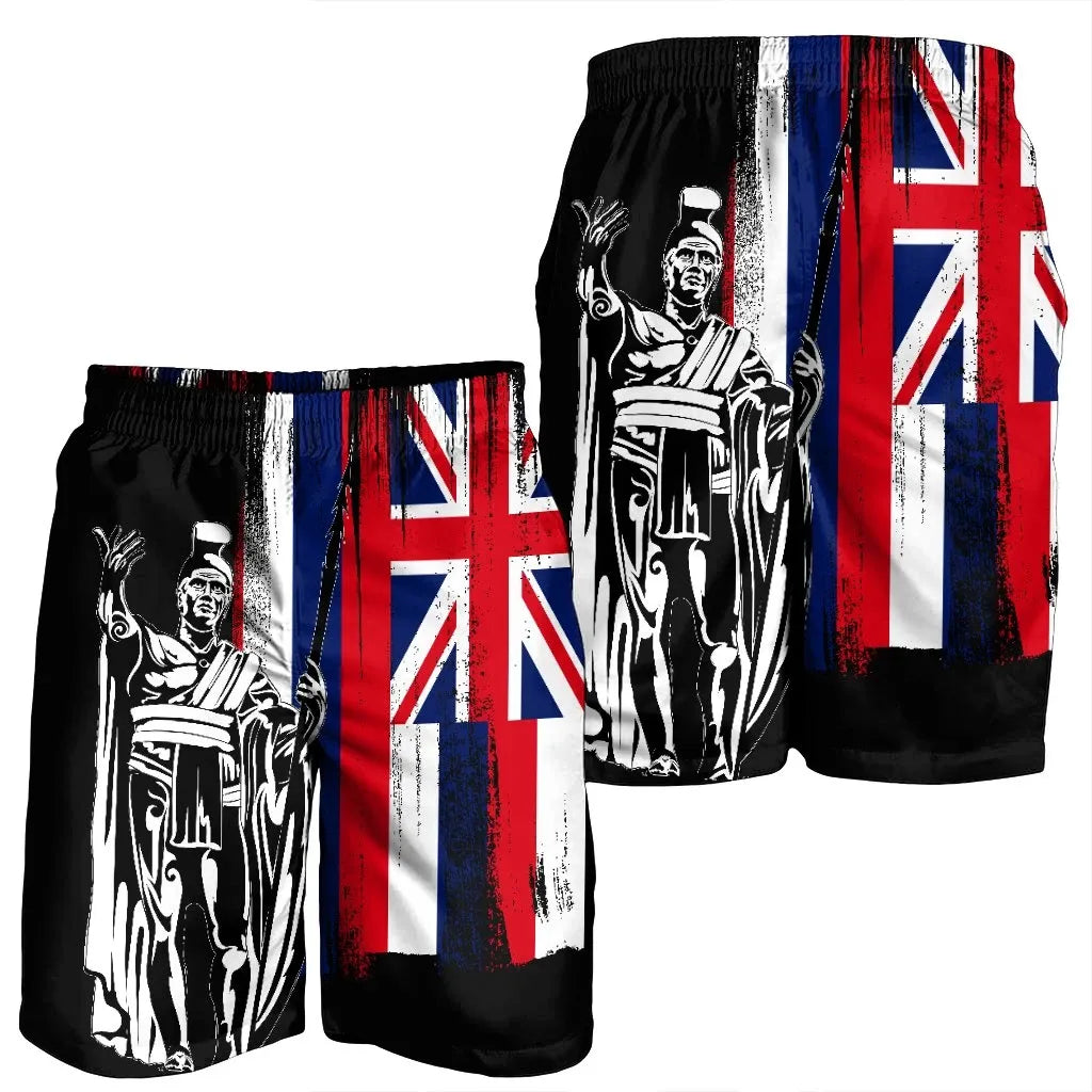 Polynesian Pride Short - Herrenshorts mit Hawaii-Königsflagge