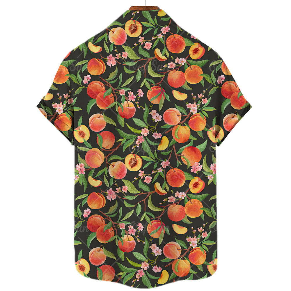 Originales pfirsichfarbenes Hawaiihemd