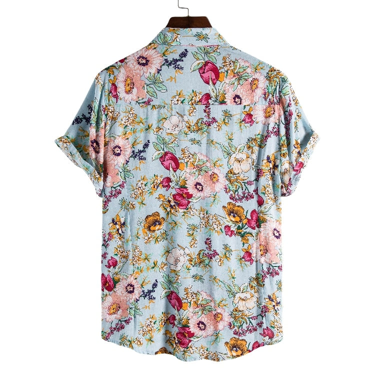 Hawaii-Shirt mit tropischer Flora