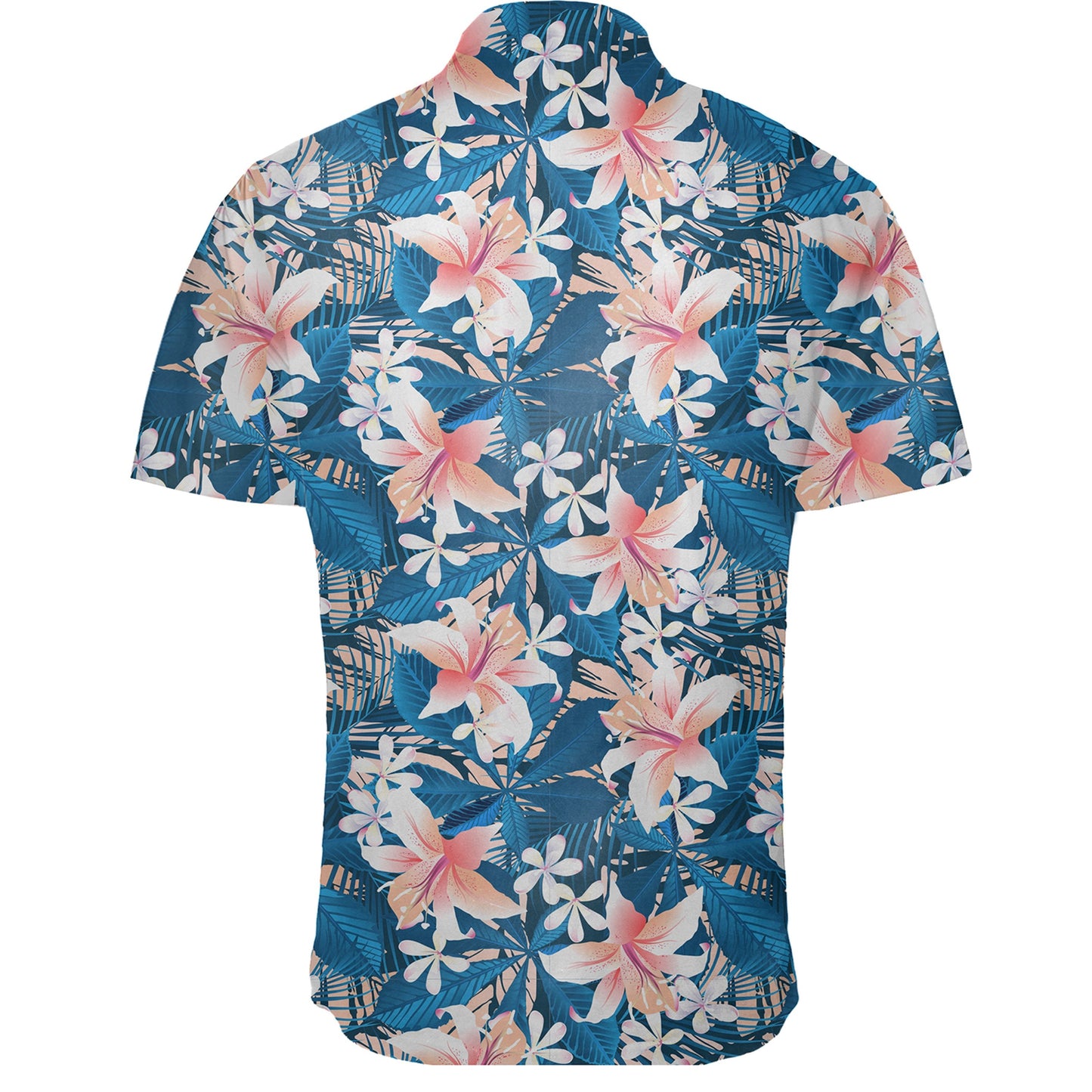 Hawaiihemd - Tropisches Hibiskusblaues Hemd