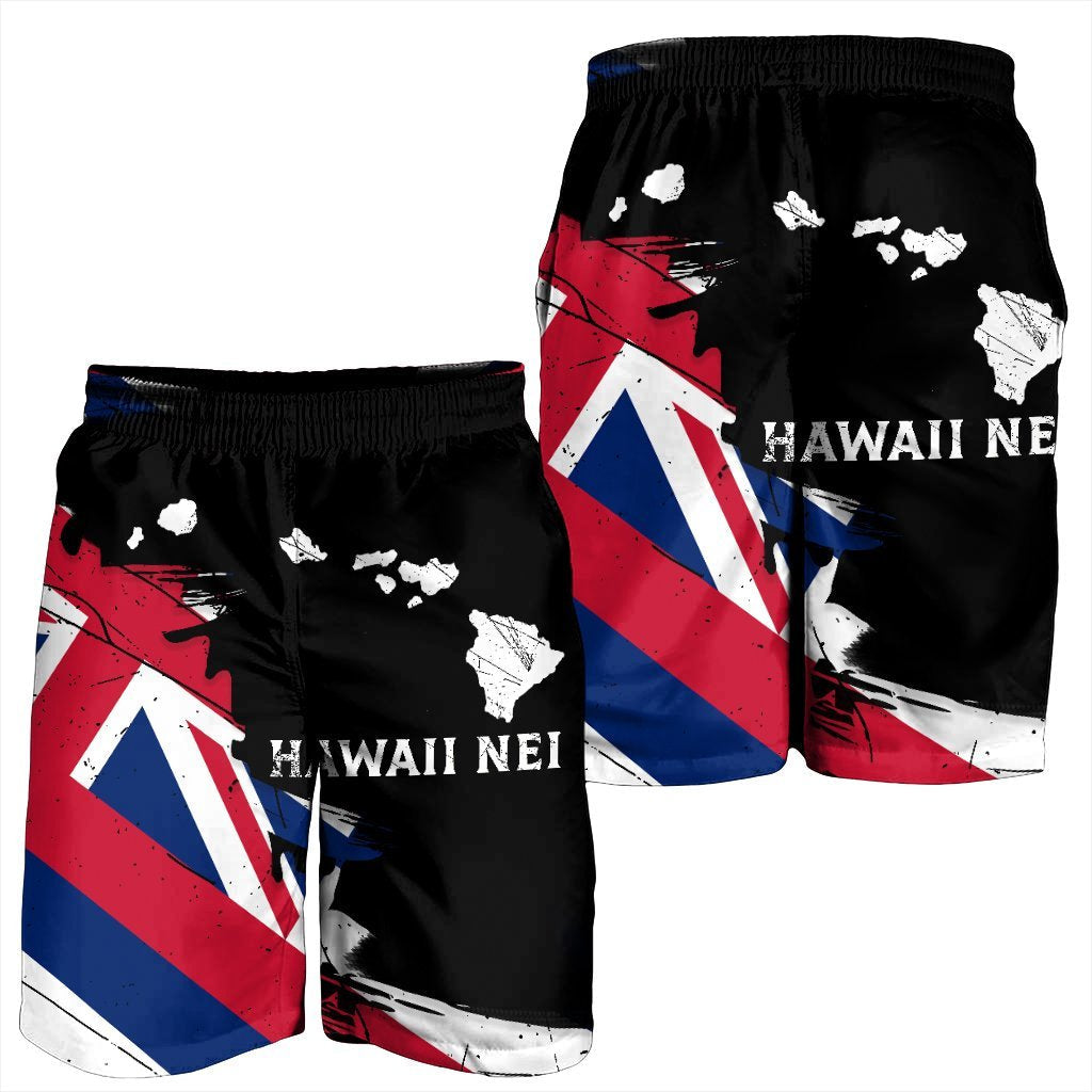 Hawaiianische Flagge Hawaii Karte Nei Polynesian Herren Bermudas Shorts - Klassischer Stil