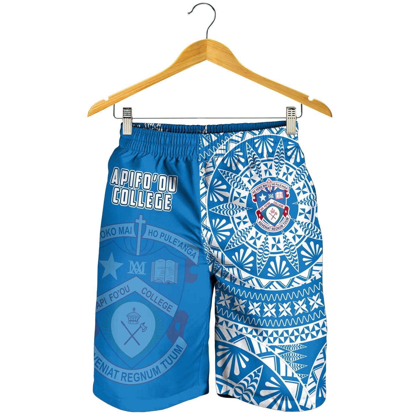 Apifoou Tonga College Herren Bermuda Shorts Tonganisches Ngatu-Muster LT14