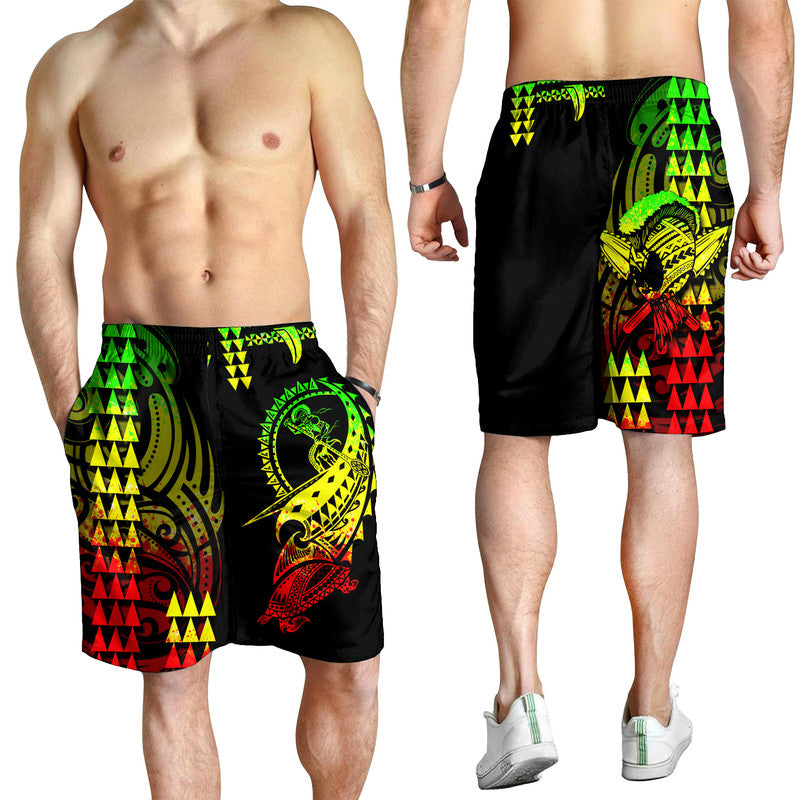 Hawaii Polynesian Warrior Kakau Herren Bermuda Shorts-Regenhose LT6