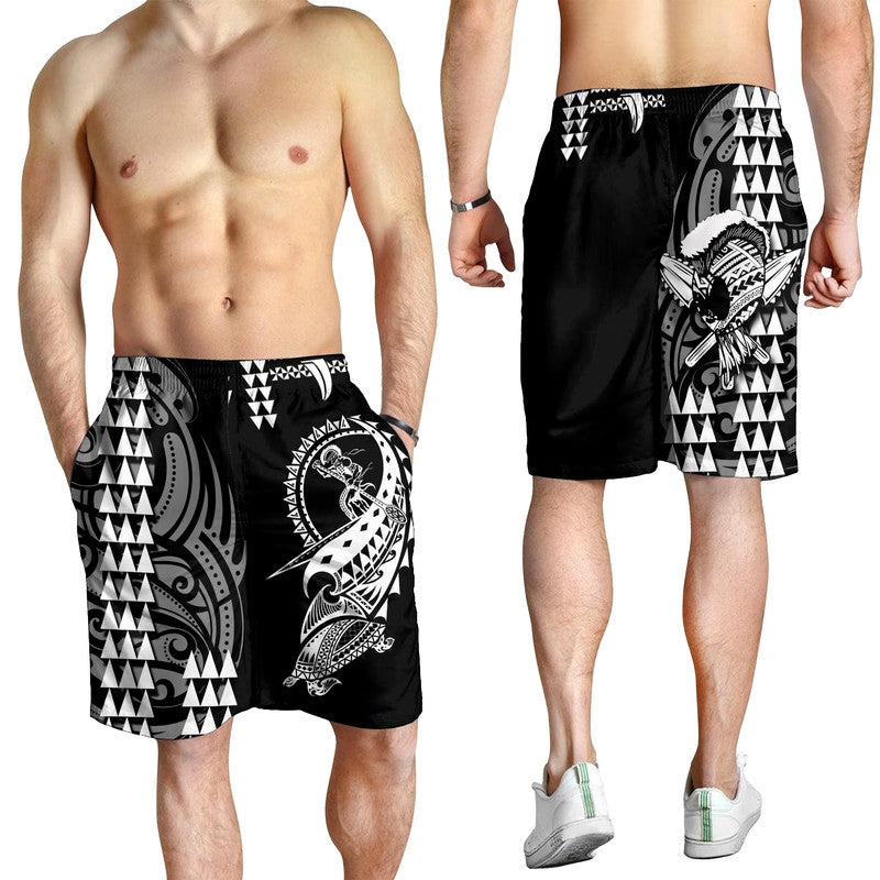 Hawaii Polynesian Warrior Kakau Herren Bermuda Shorts-Weiß LT6