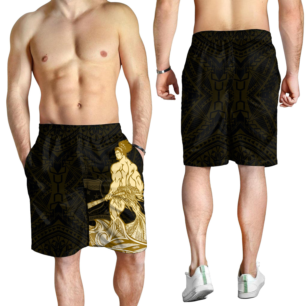 Samoa Warrior Herren Bermuda Shorts Polynesian No.3 LT6