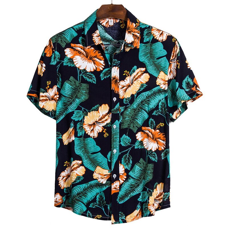 Chemise Hawaienne Fleurie aux Hibiscus