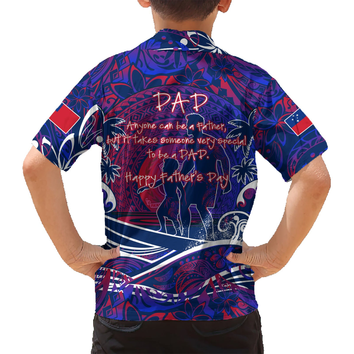 Vatertag Samoa Hawaiihemd Special Dad Polynesien Paradies DT02