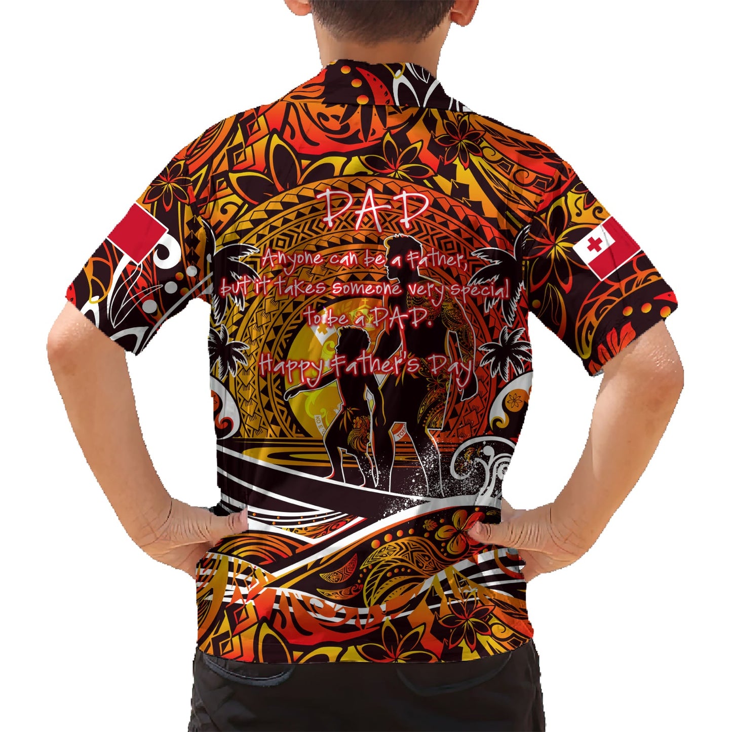Vatertag Tonga Hawaiihemd Special Dad Polynesien Paradies DT02