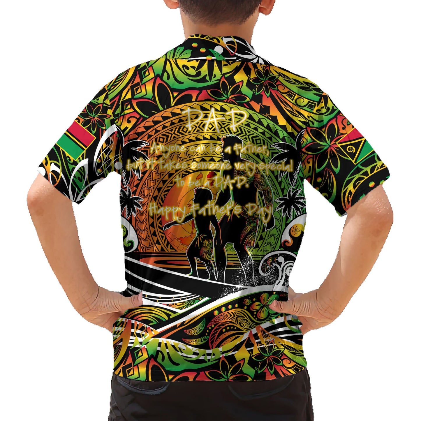 Vatertag Vanuatu Hawaiihemd Special Dad Polynesien Paradies DT02