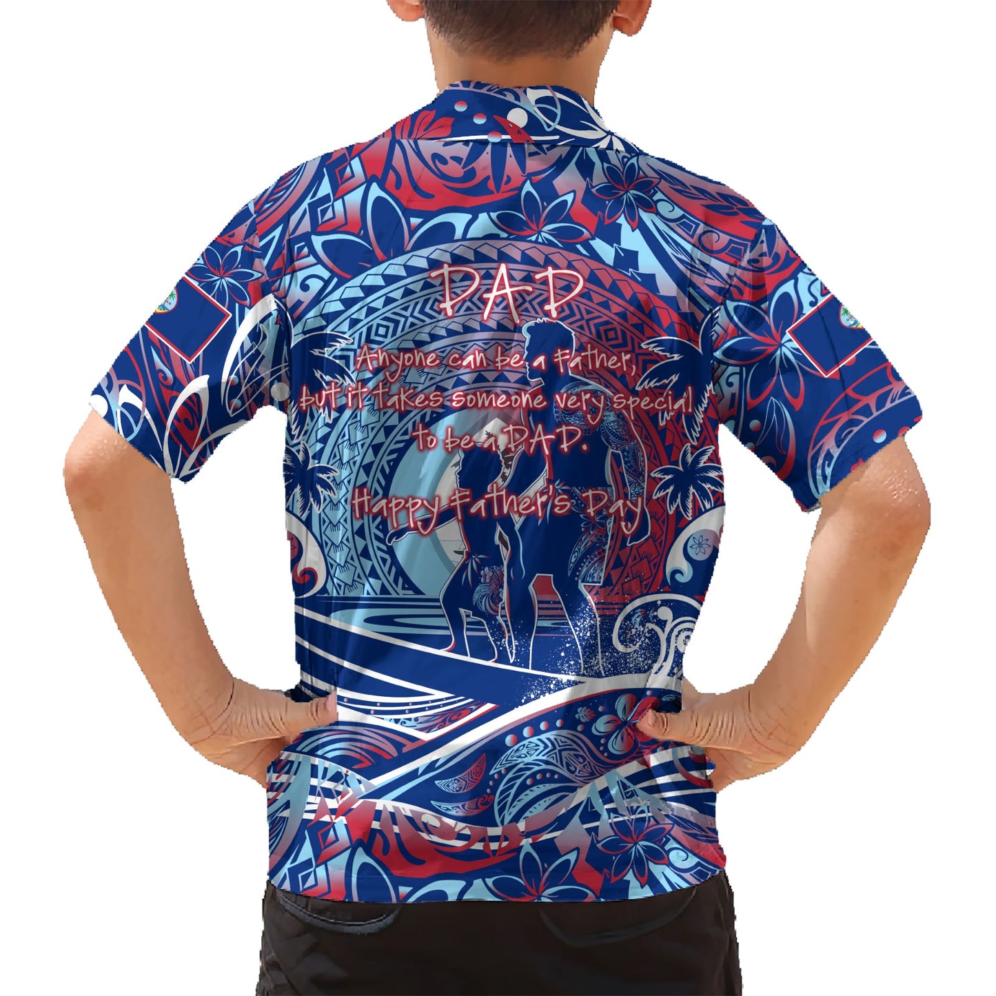 Vatertag Guam Hawaiihemd Special Dad Polynesien Paradies DT02