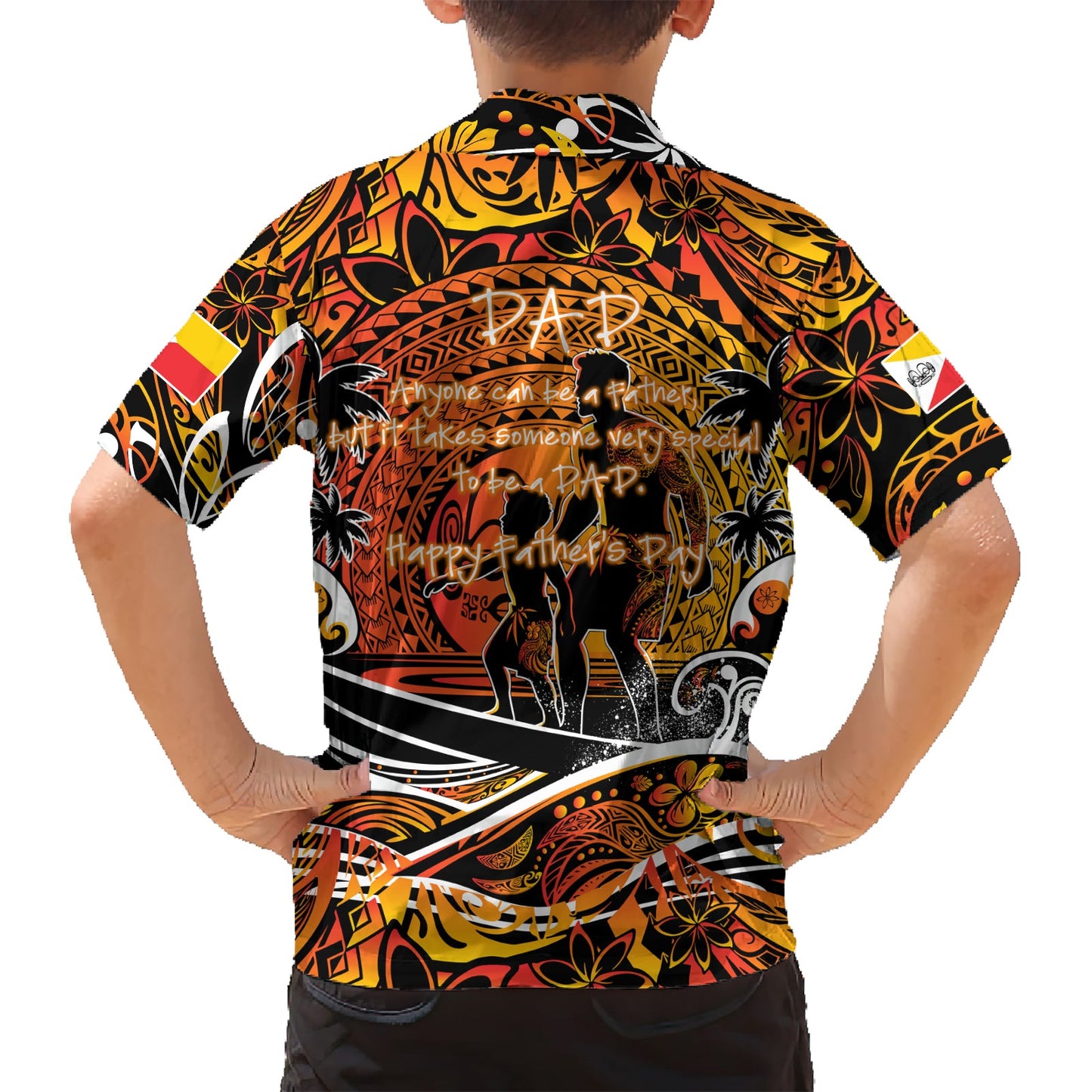 Vatertag Marquesas Inseln Hawaiian Shirt Special Dad Polynesien Paradies DT02