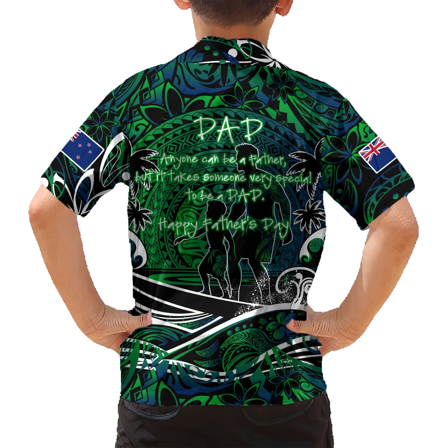 Vatertag Neuseeland Hawaiihemd Special Dad Polynesien Paradies DT02