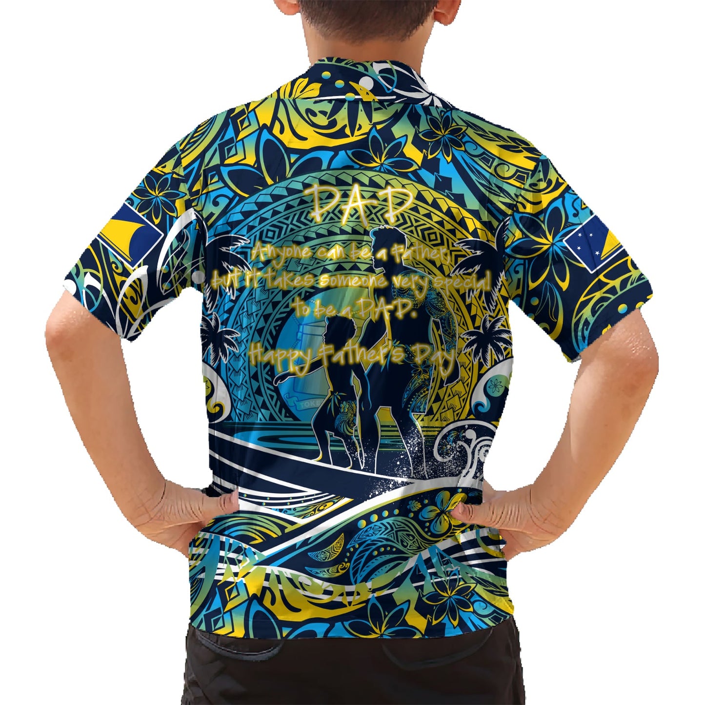 Vatertag Tokelau Hawaiihemd Special Dad Polynesien Paradies DT02