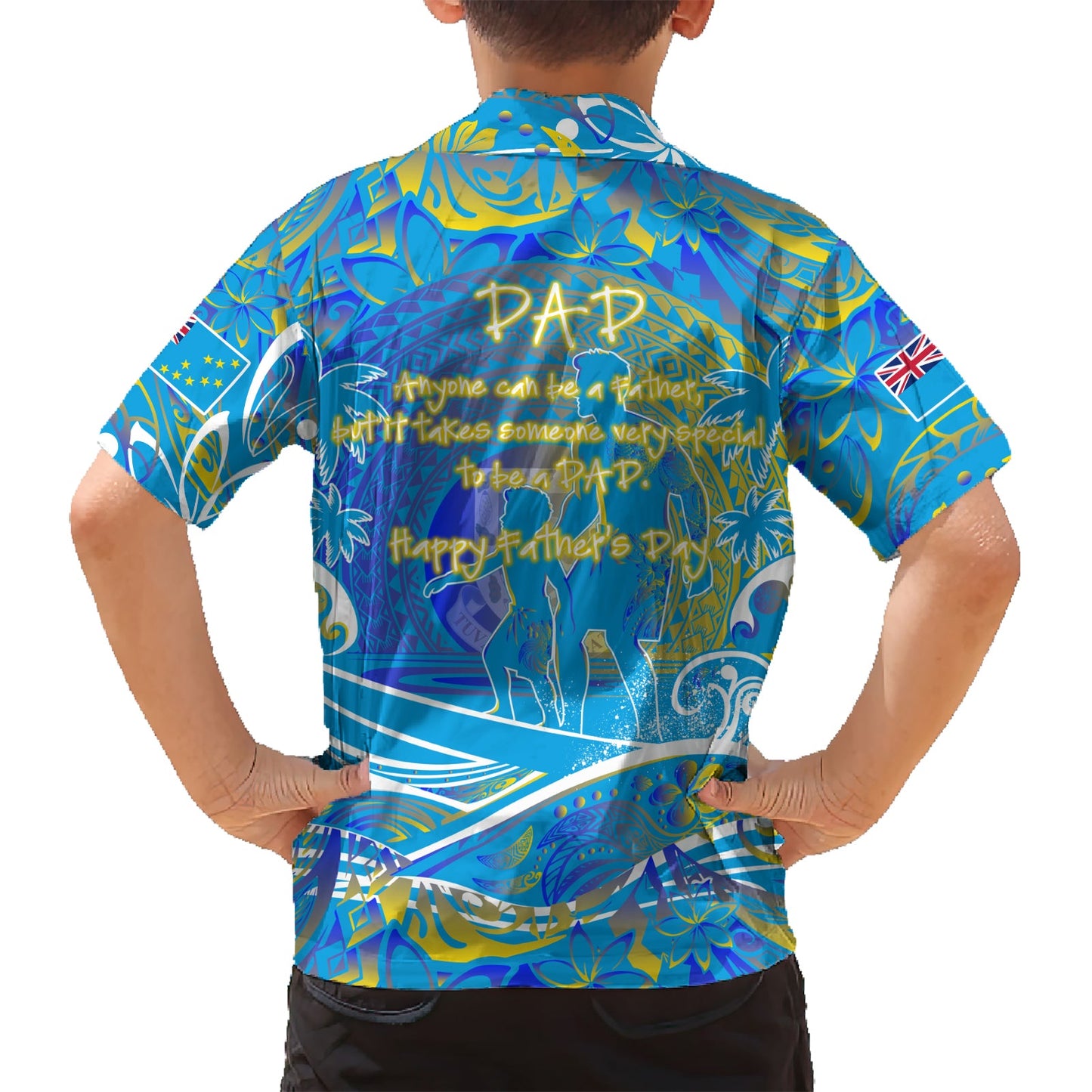 Vatertag Tuvalu Hawaiihemd Special Dad Polynesien Paradies DT02