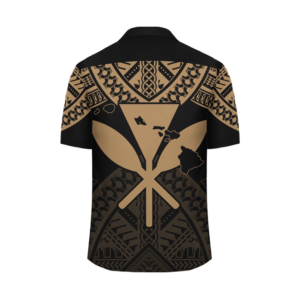 Hawaii Polynesian Limited Hawaiihemd – Tab Style Gold – AH