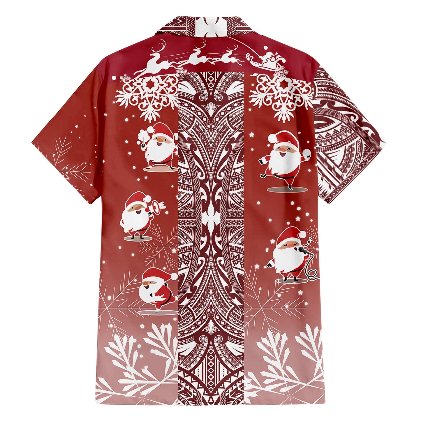 Hawaii Weihnachtsmann Weihnachten Polynesien Hawaiihemd - Zu Style