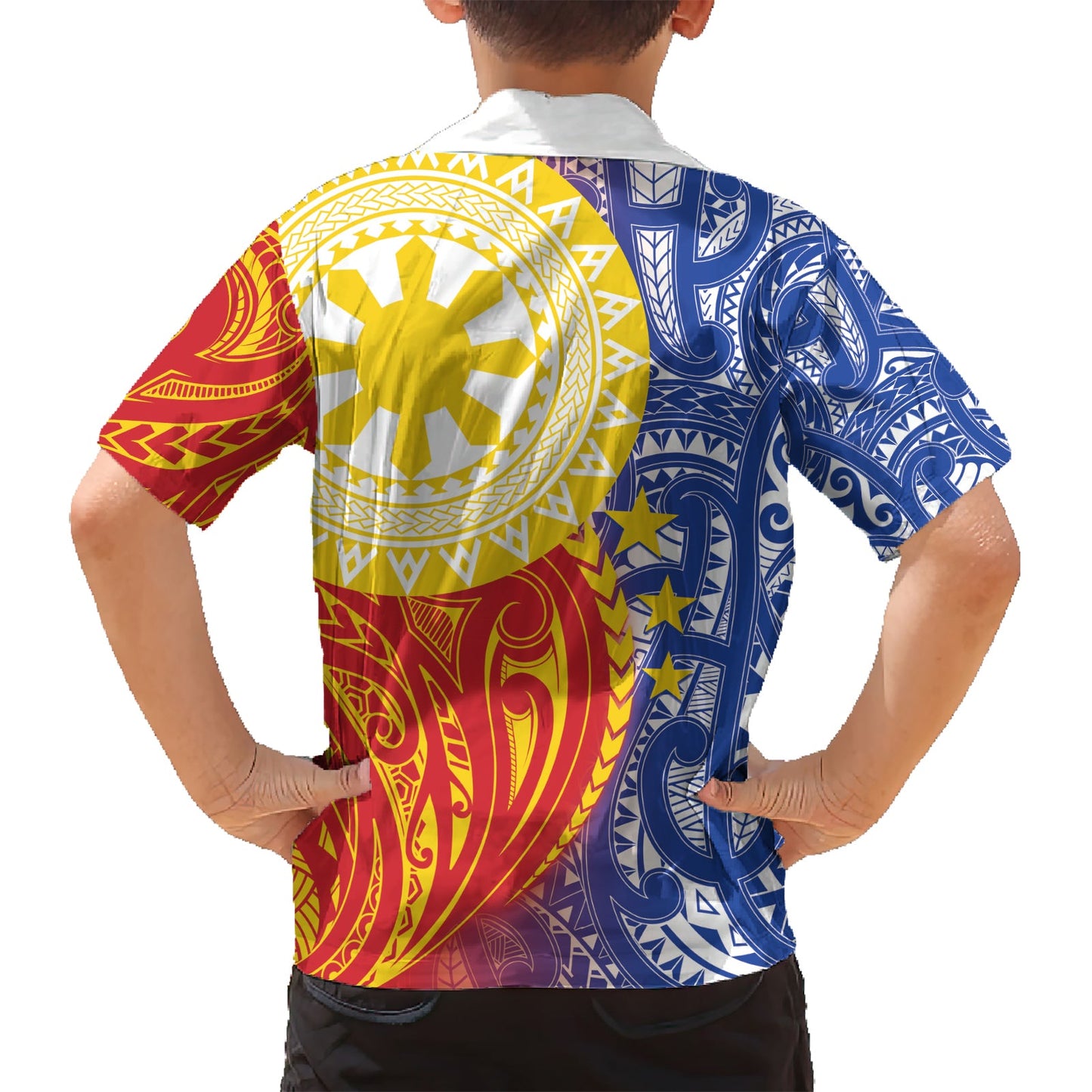 Philippinen Hawaiihemd Pilipinas Polynesisches Muster LT01