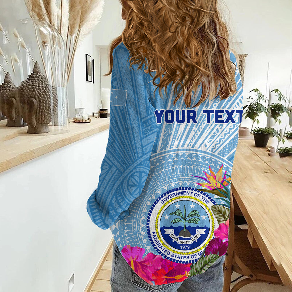 Mikronesien Kultur Tag Frauen Casual Shirt Tribal Muster Tropischen Stil LT01