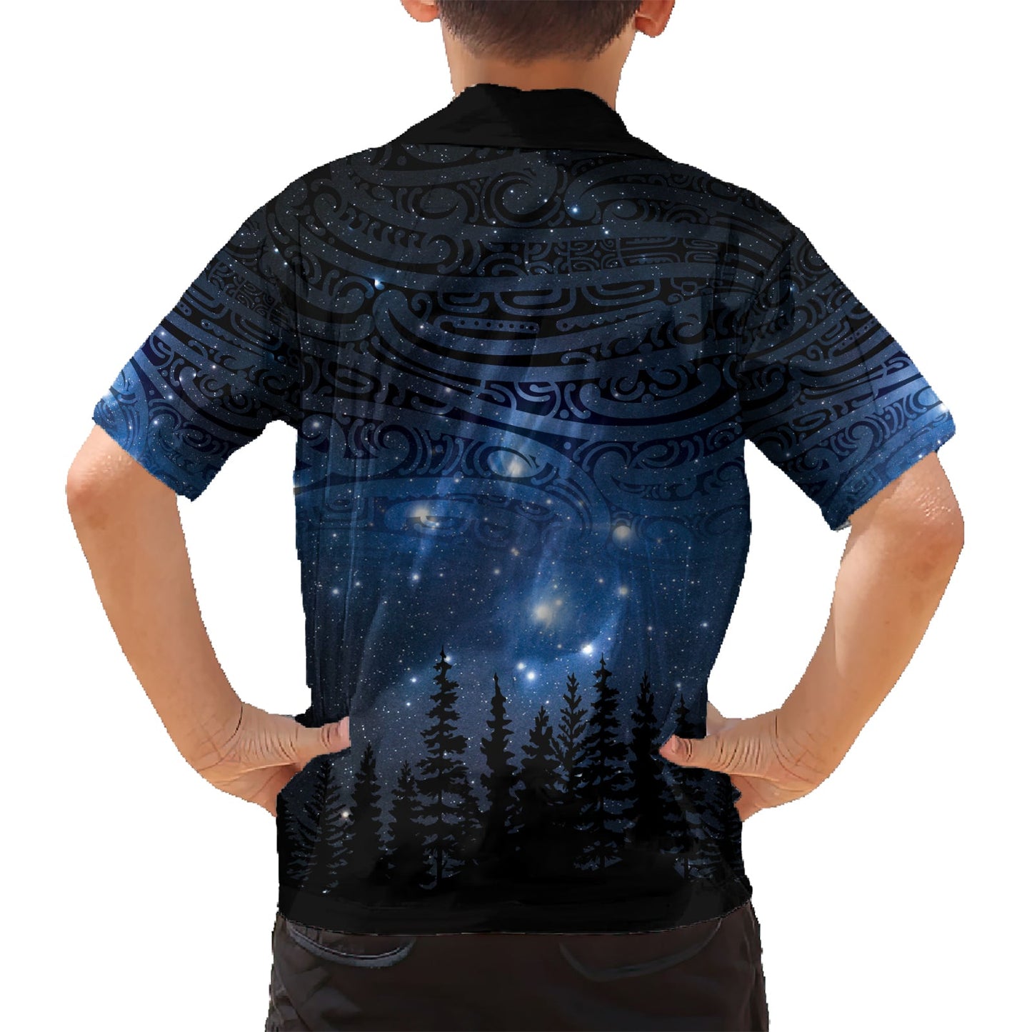 Matariki Te Tau Hou MÄori Hawaiihemd Neuseeland Sternenhimmel LT7