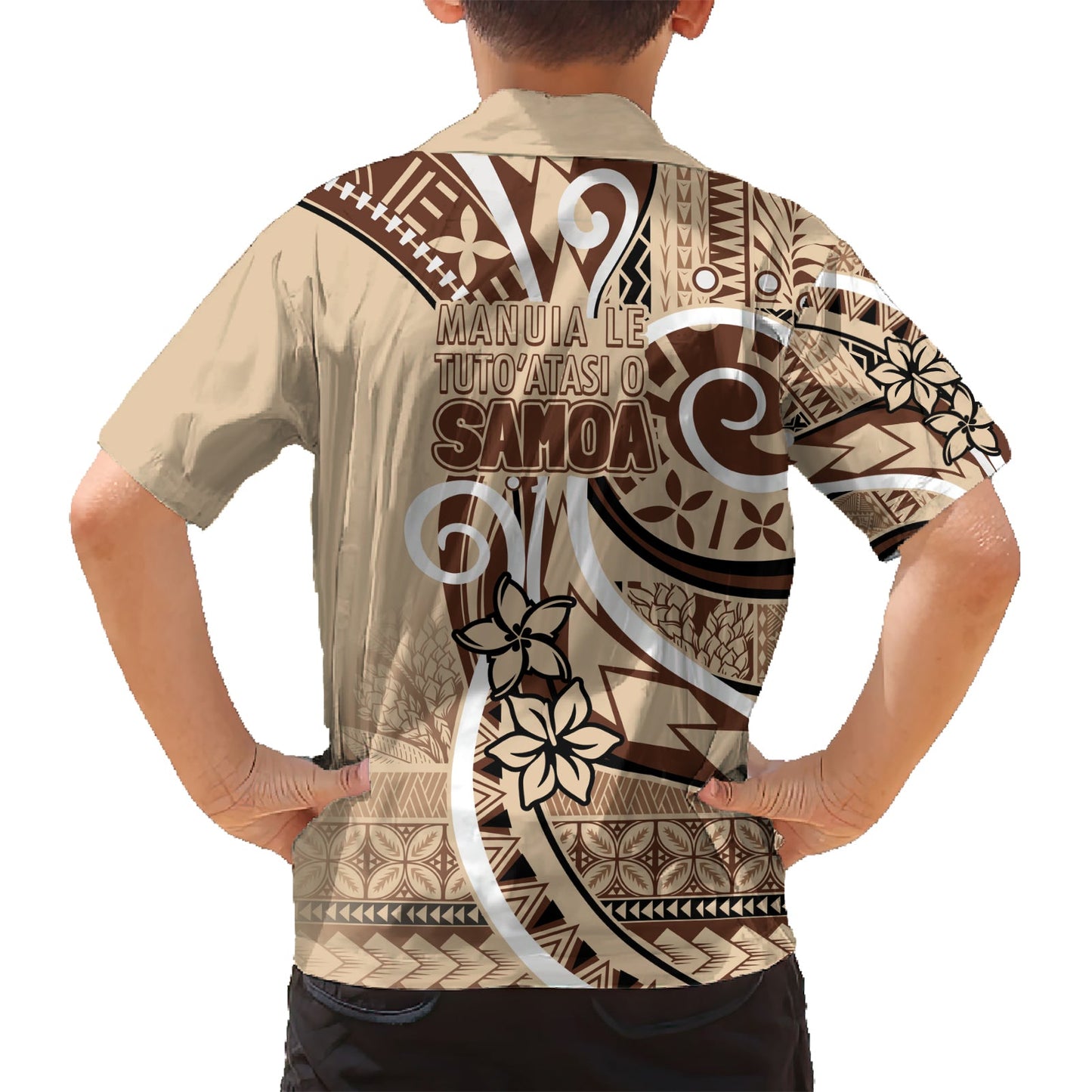 Hawaiihemd mit klassischem Motiv „Siapo Samoa“ – Anleitung zur Unabhängigkeit Samoas LT7