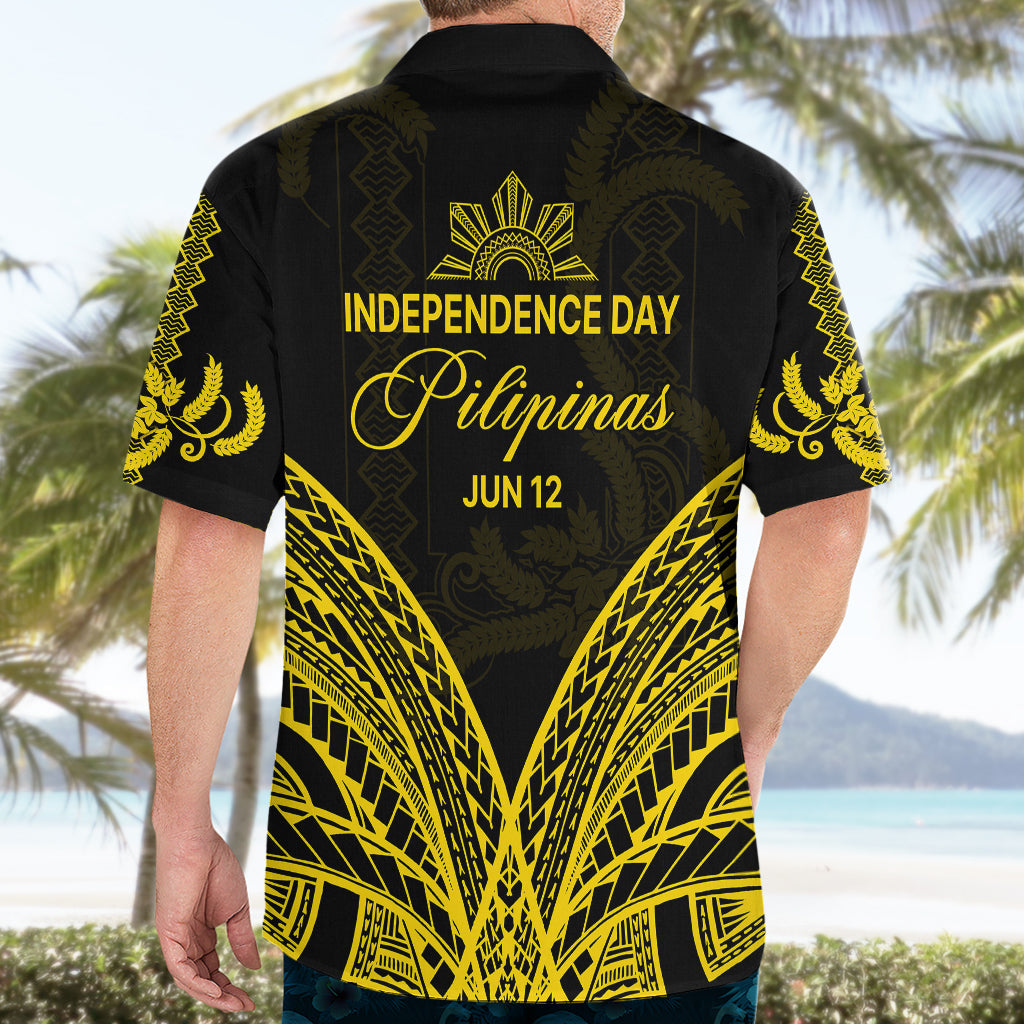 Hawaiihemd Pechera zum Unabhängigkeitstag der Philippinen mit seitlichem Barong-Muster LT9
