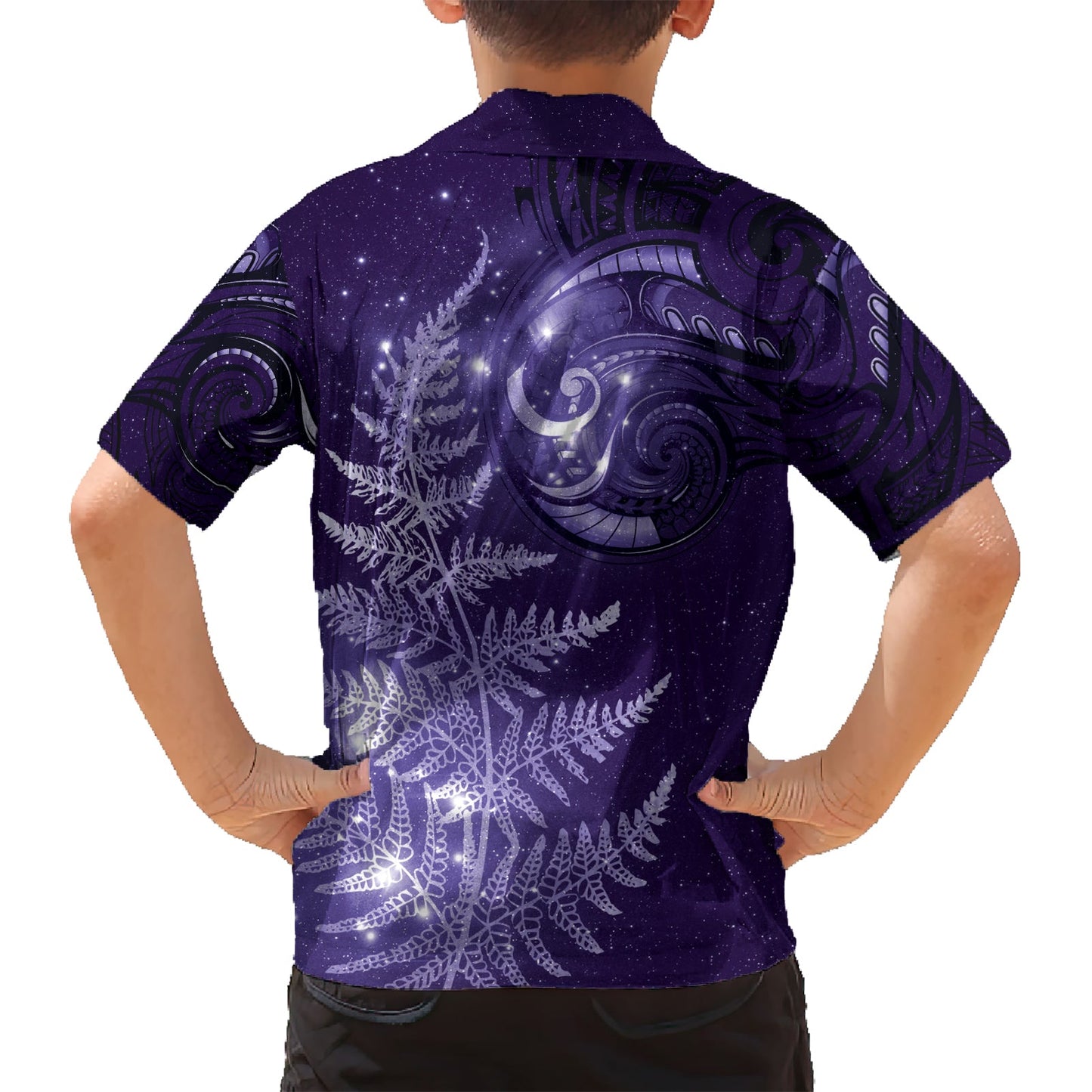 Neuseeland Matariki Hawaiihemd Lila Milchstraße Sterne Nachthimmel LT9