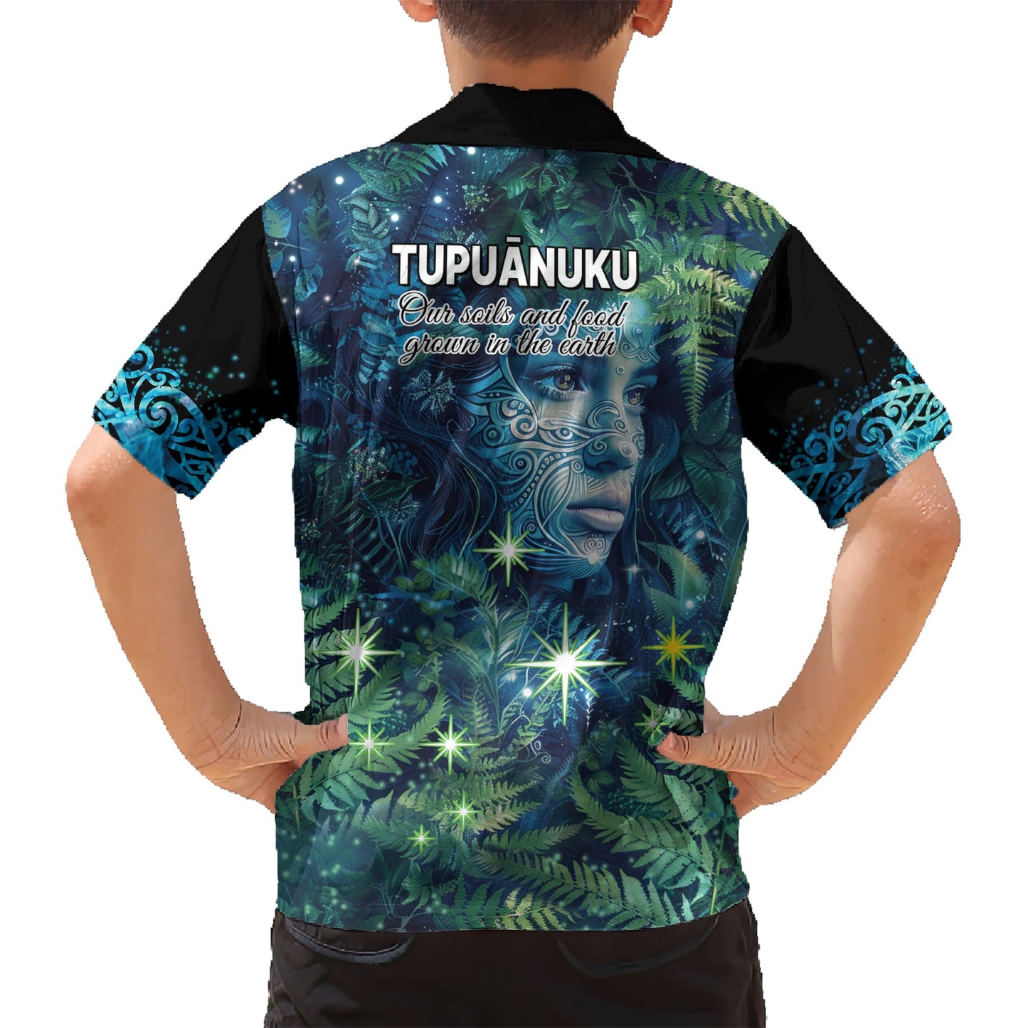 Neuseeland Matariki Tupuanuku Hawaiihemd Te W o te Hauhake LT9