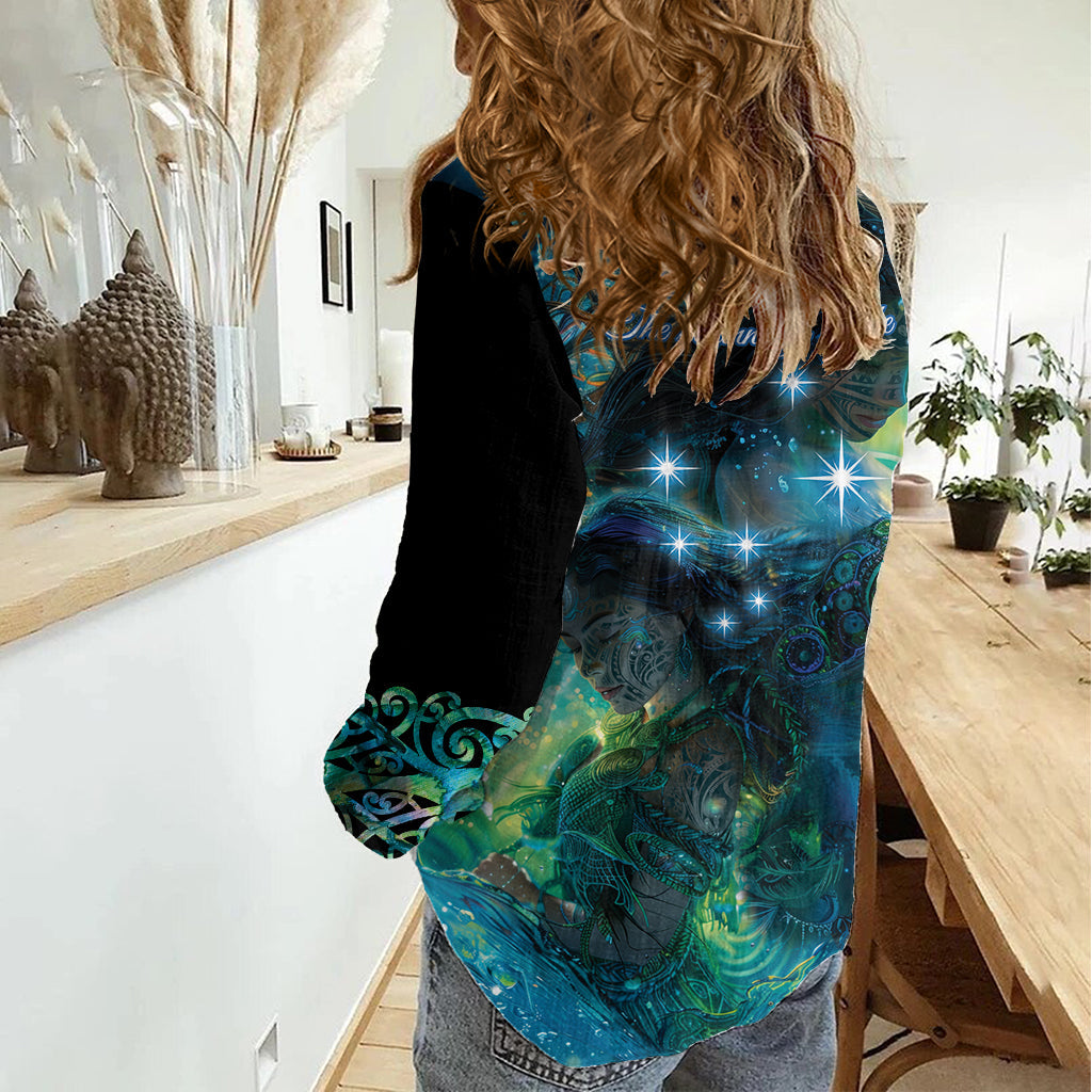 Neuseeland Matariki Waiti Frauen Casual Shirt Die Anfänge des Lebens LT9
