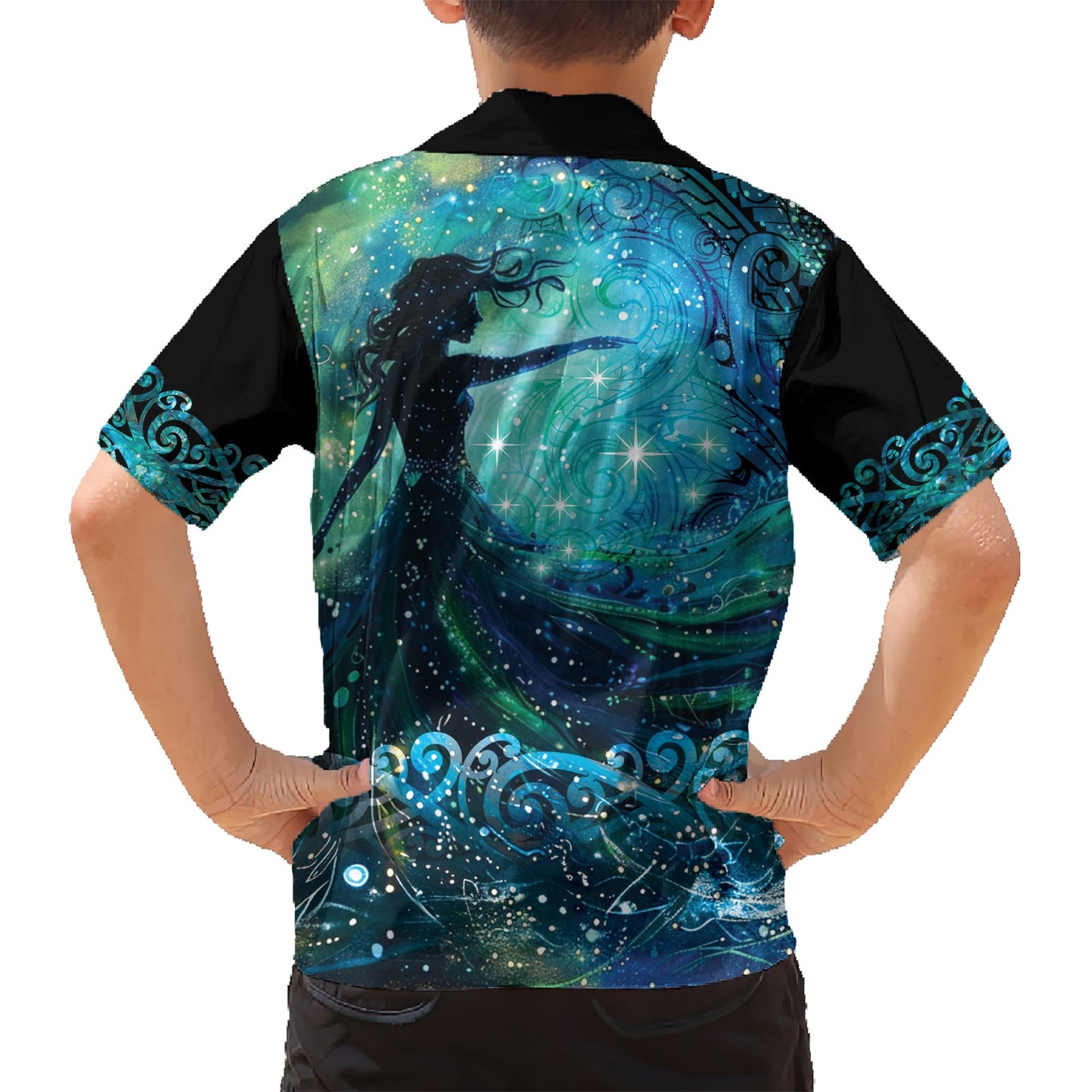 Neuseeland Matariki Hiwa-i-te-rangi Hawaiihemd Titiro ki nga Whetu Wishing Star LT9