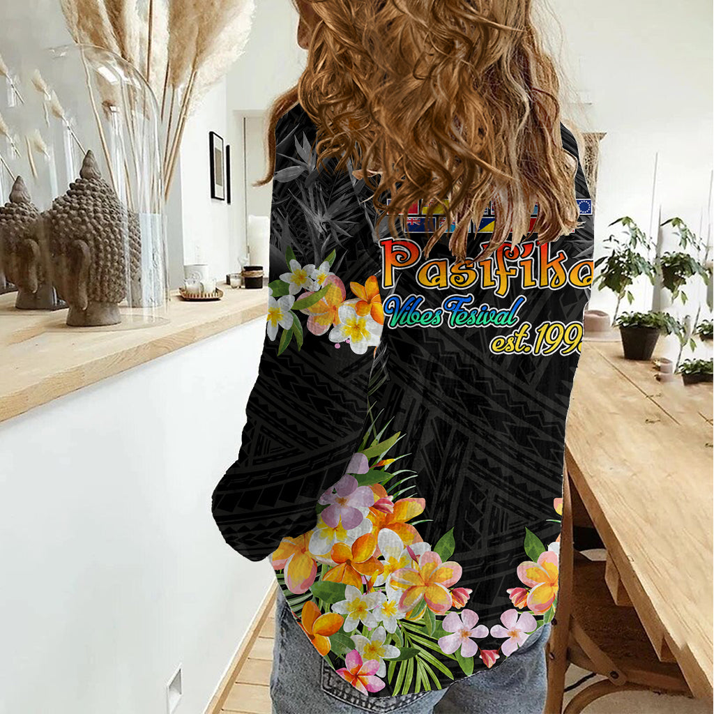 Pasifika Vibes Festival 2024 Auckland Damen Freizeithemd LT9