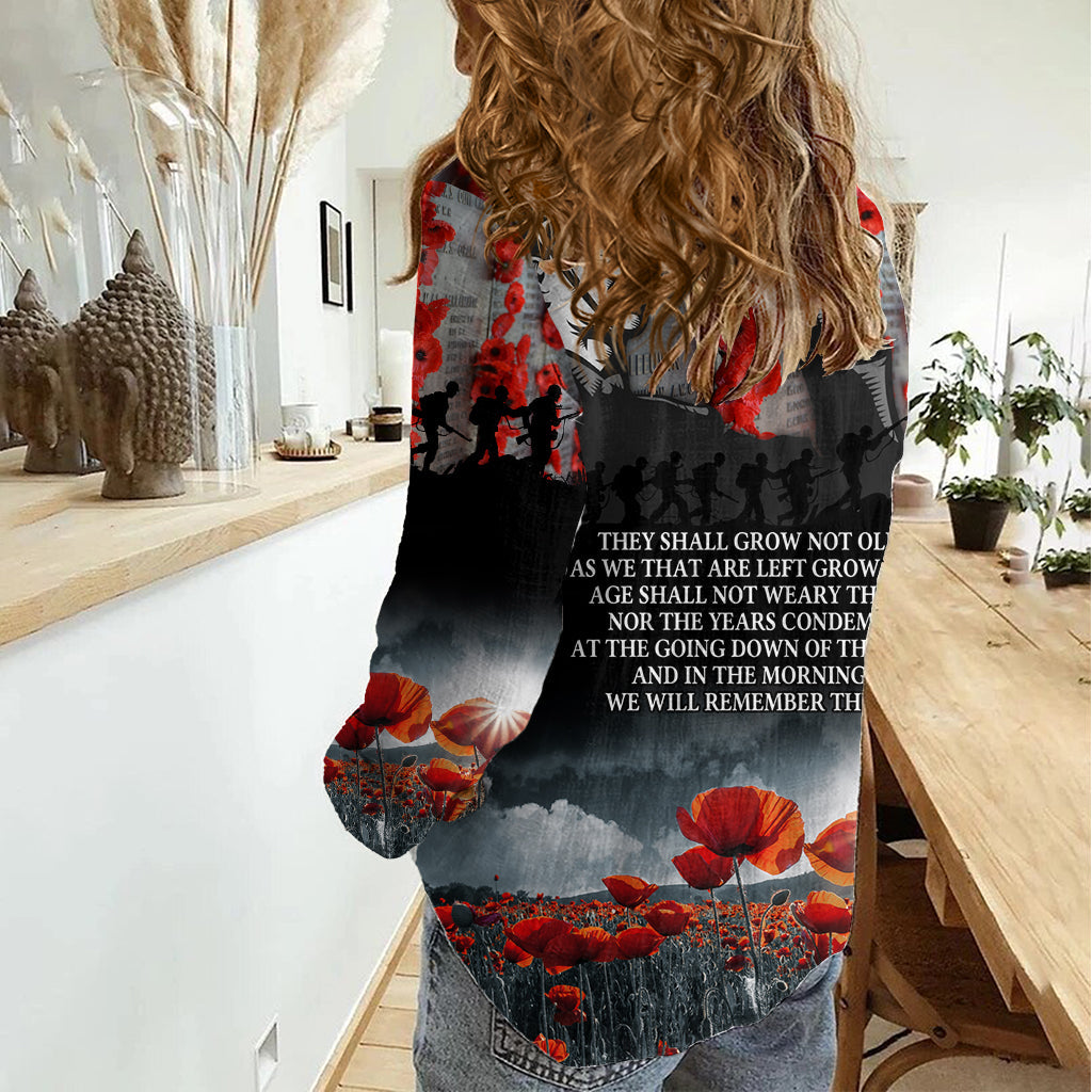 ANZAC DAY Helden von Gallipoli Damen Freizeithemd LT9