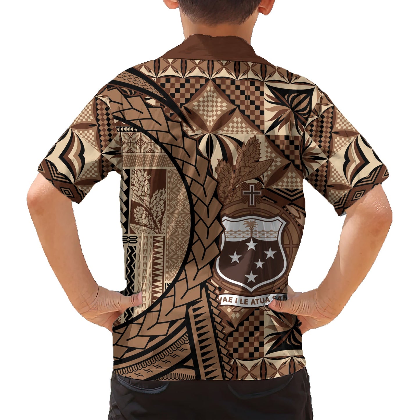 Samoa Siapo Hawaiihemd Happy Independence Day Vintage Vibes LT14