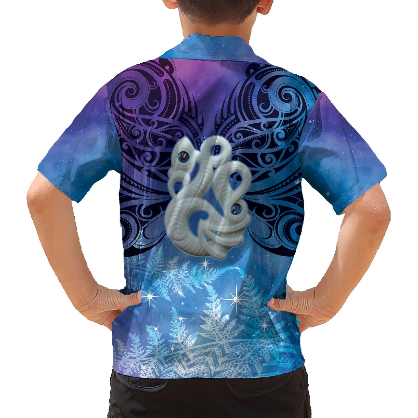 Neuseeland Matariki Hawaiihemd Aotearoa Maori Neujahr Manaia Galaxy Vibes LT14