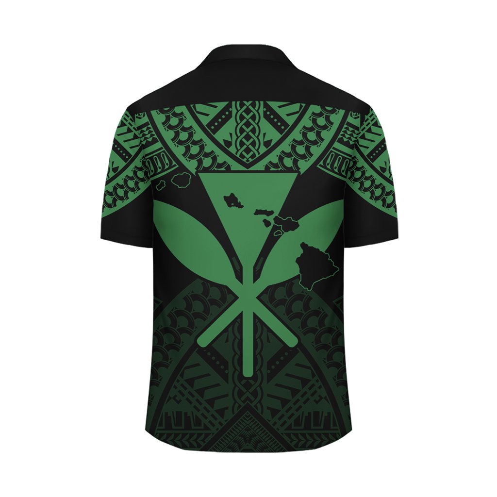 Hawaii Polynesian Limited Hawaiihemd – Tab Style Grün – AH