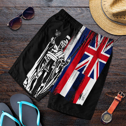 Polynesian Pride Short - Herrenshorts mit Hawaii-Königsflagge
