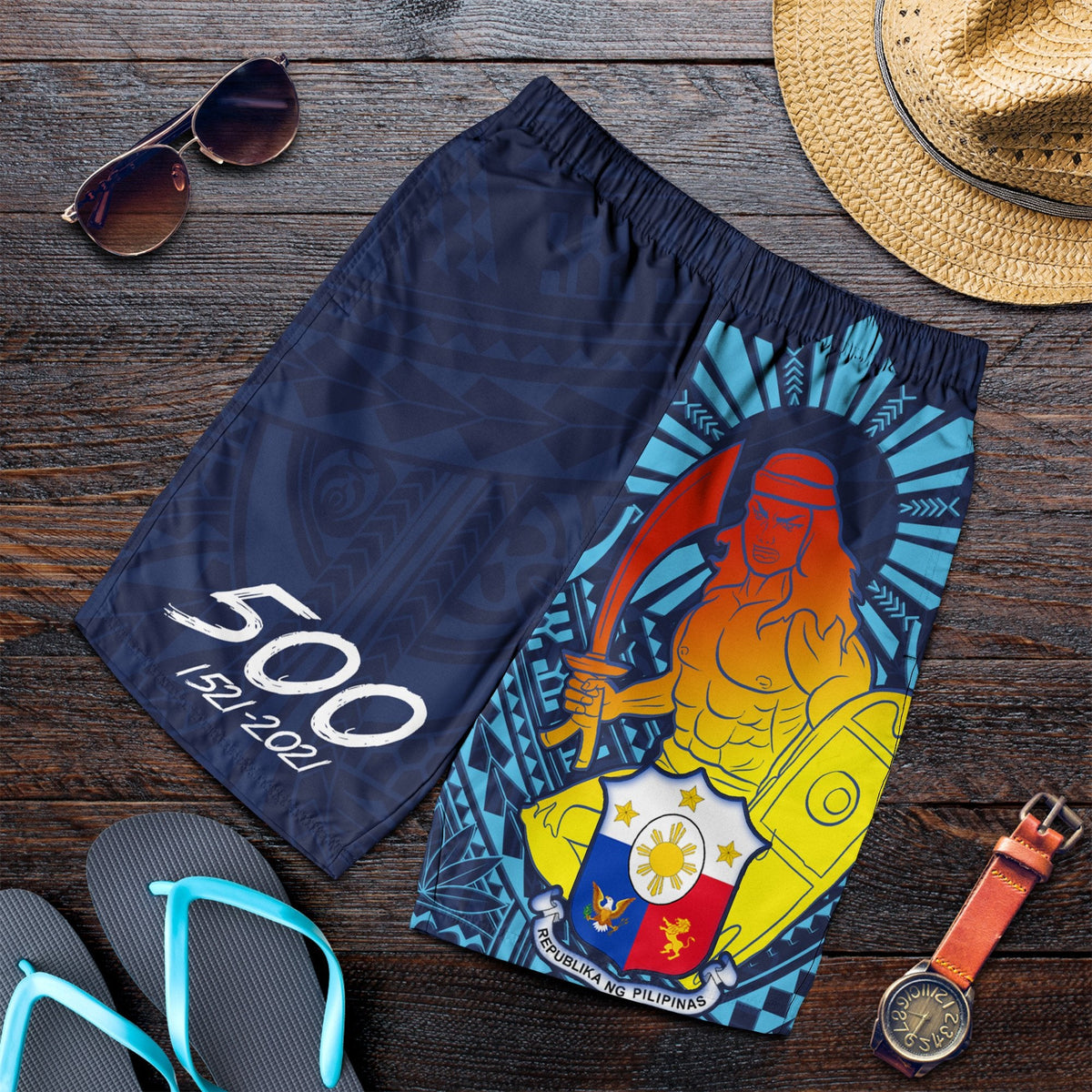 Philippinen Herren Bermudas Shorts - King Lapu Lapu