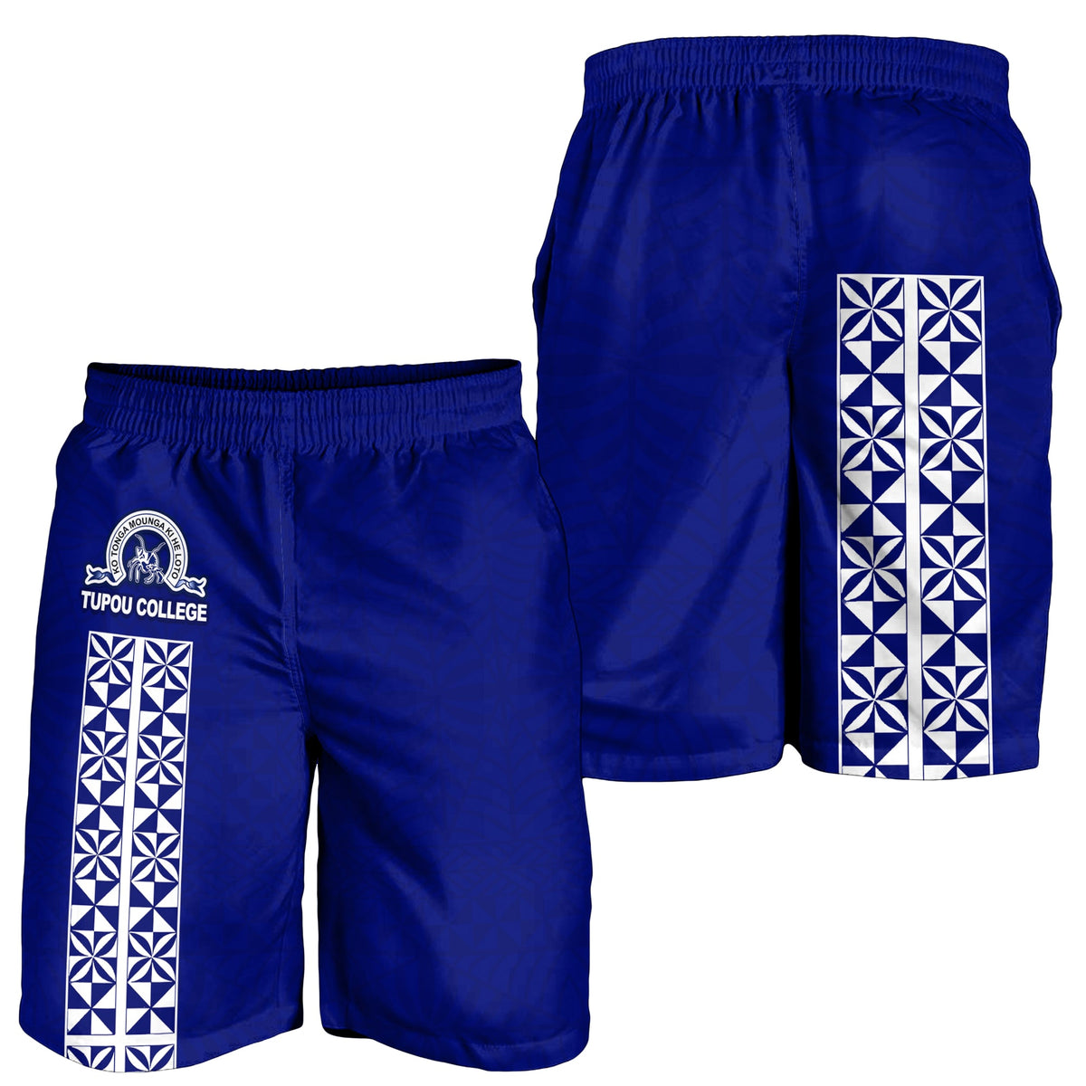 TOLOA Herren Bermuda Shorts Tupou College Tonga Muster LT13