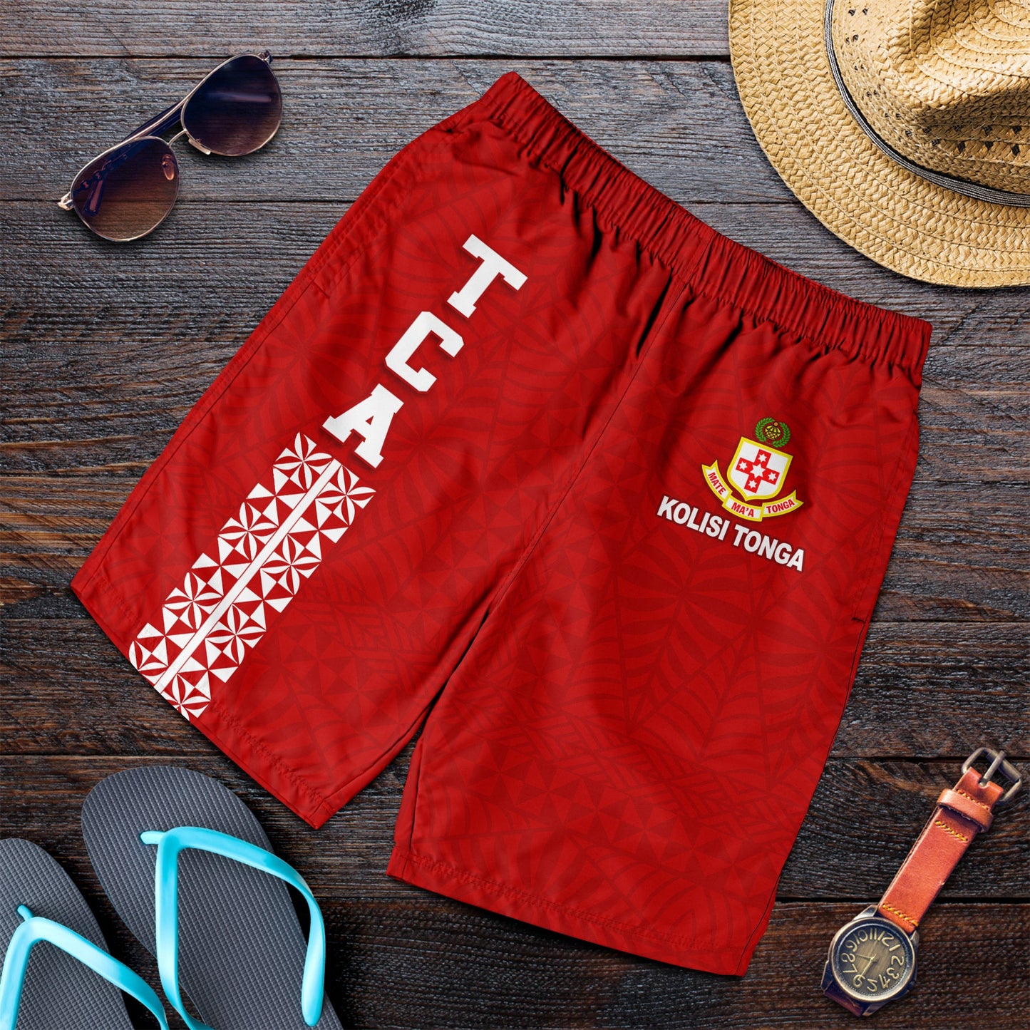 Kolisi Tonga Herren Bermuda Shorts - TCA LT13