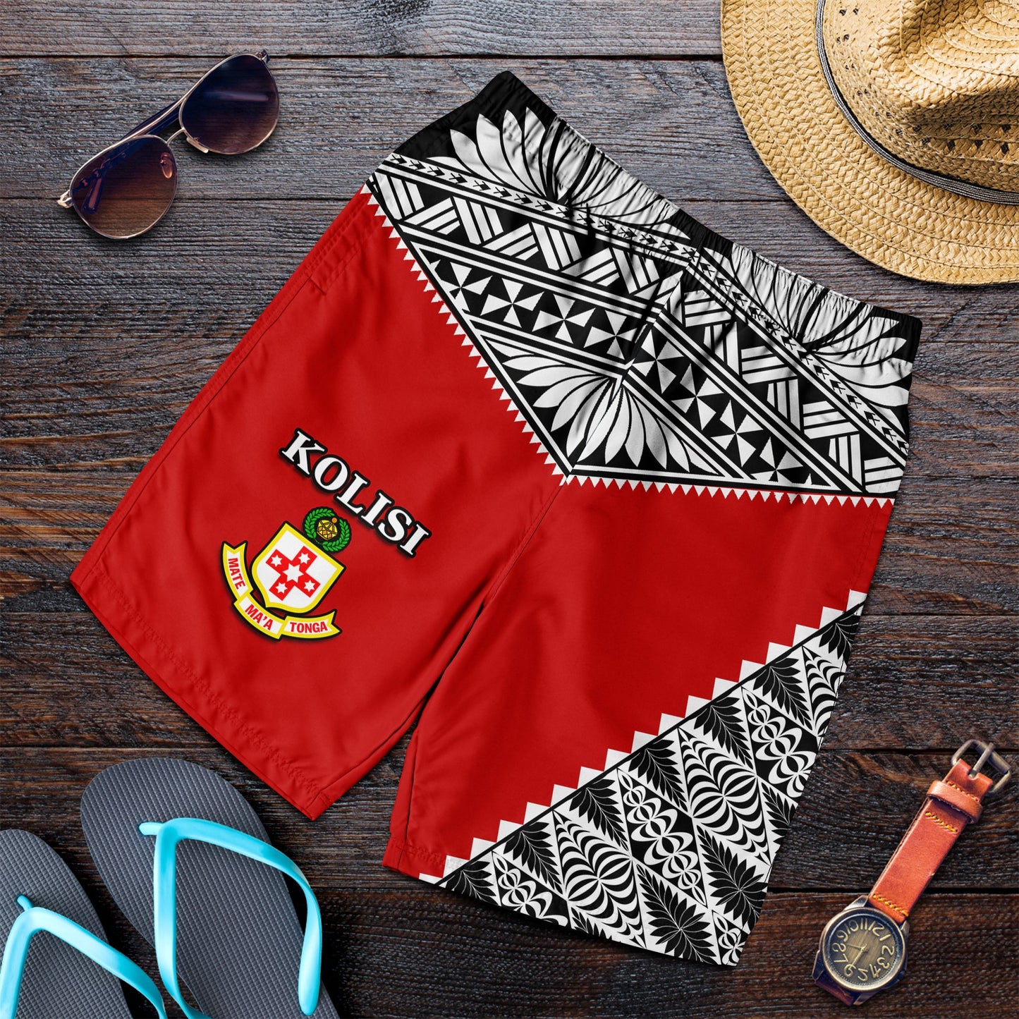 Kolisi Tonga Herren Bermuda Shorts College 'Atele Mate Ma'a Tonga LT13