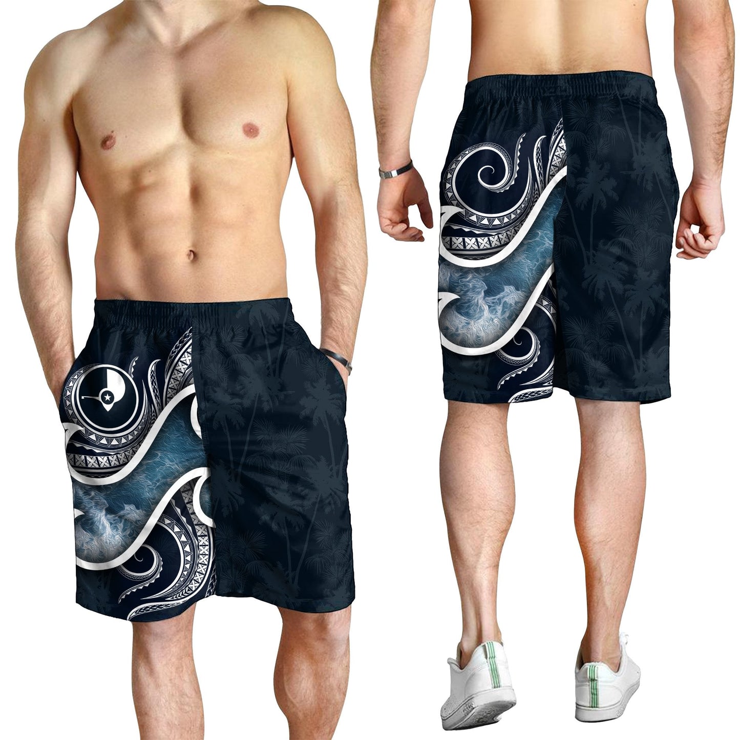 Polynesische Bermuda Shorts für Herren aus den Yap-Inseln - Ocean Style