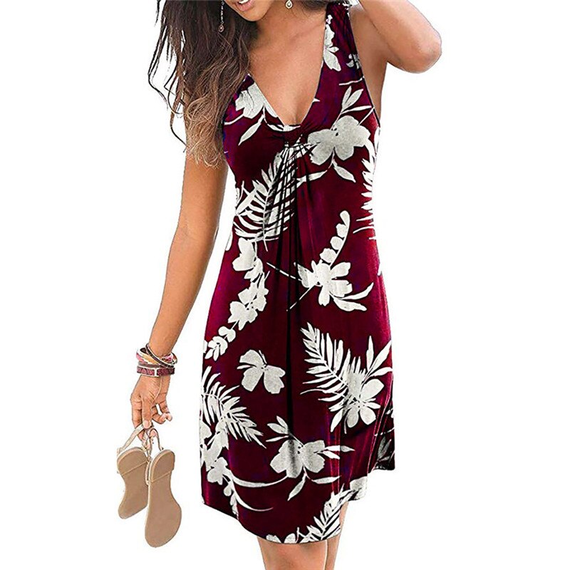 Robe Imprimé Floral Courte d'Été