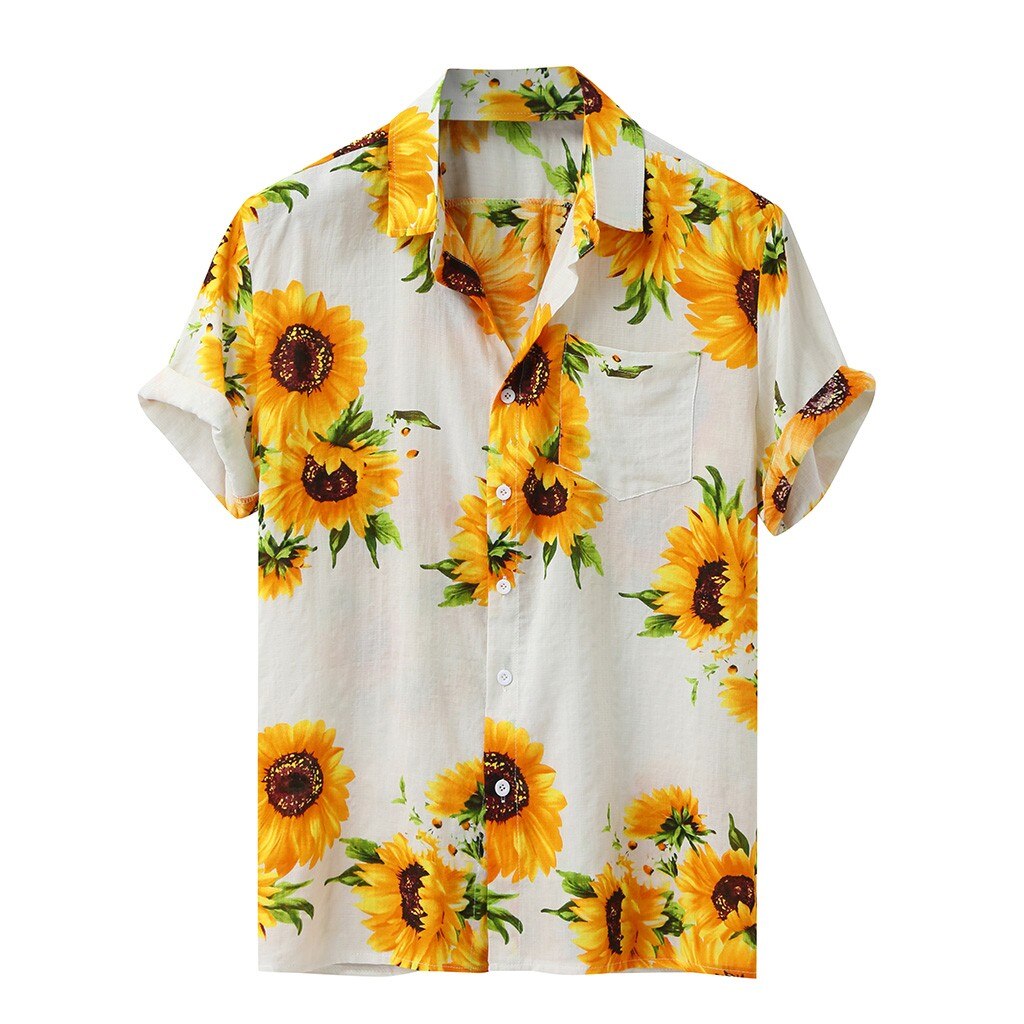 Chemise à Fleurs de Tournesol