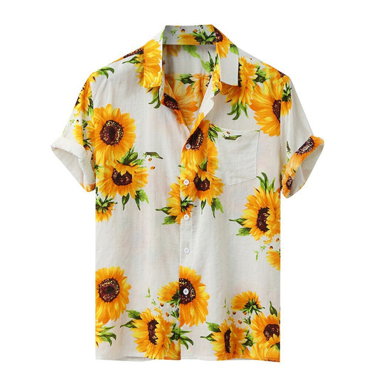 Chemise à Fleurs de Tournesol