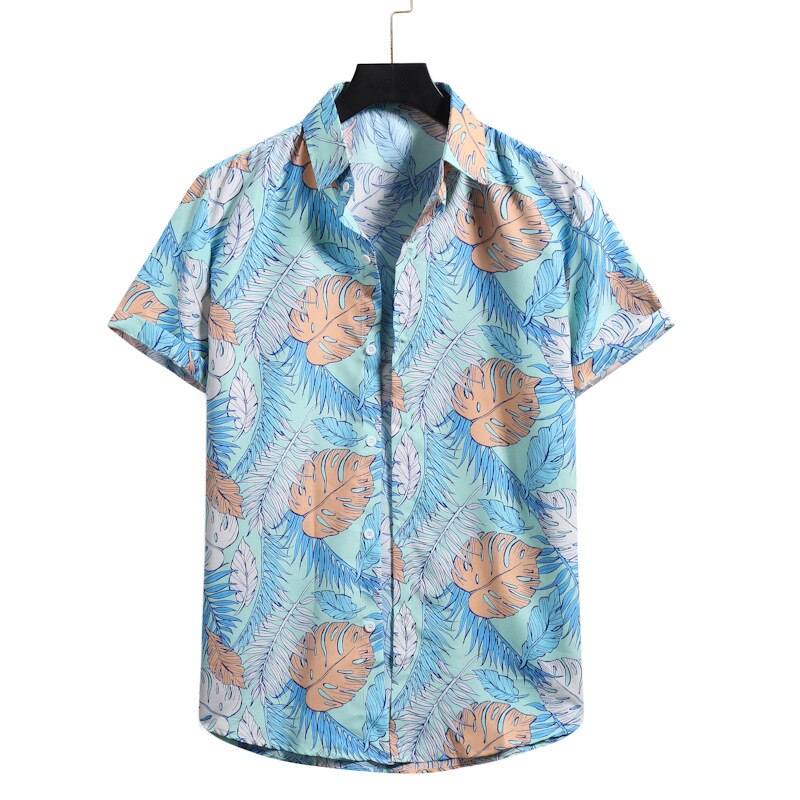 Hawaiihemd Rosa Kaktus und Palmen