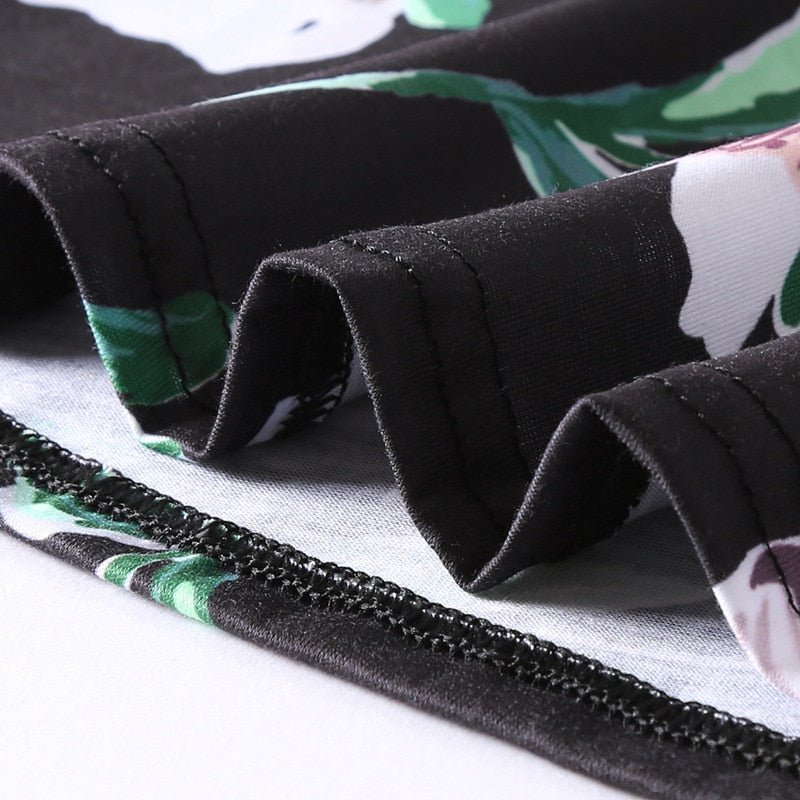 Weißes Rosenblumenkleid <br> Übergrößen