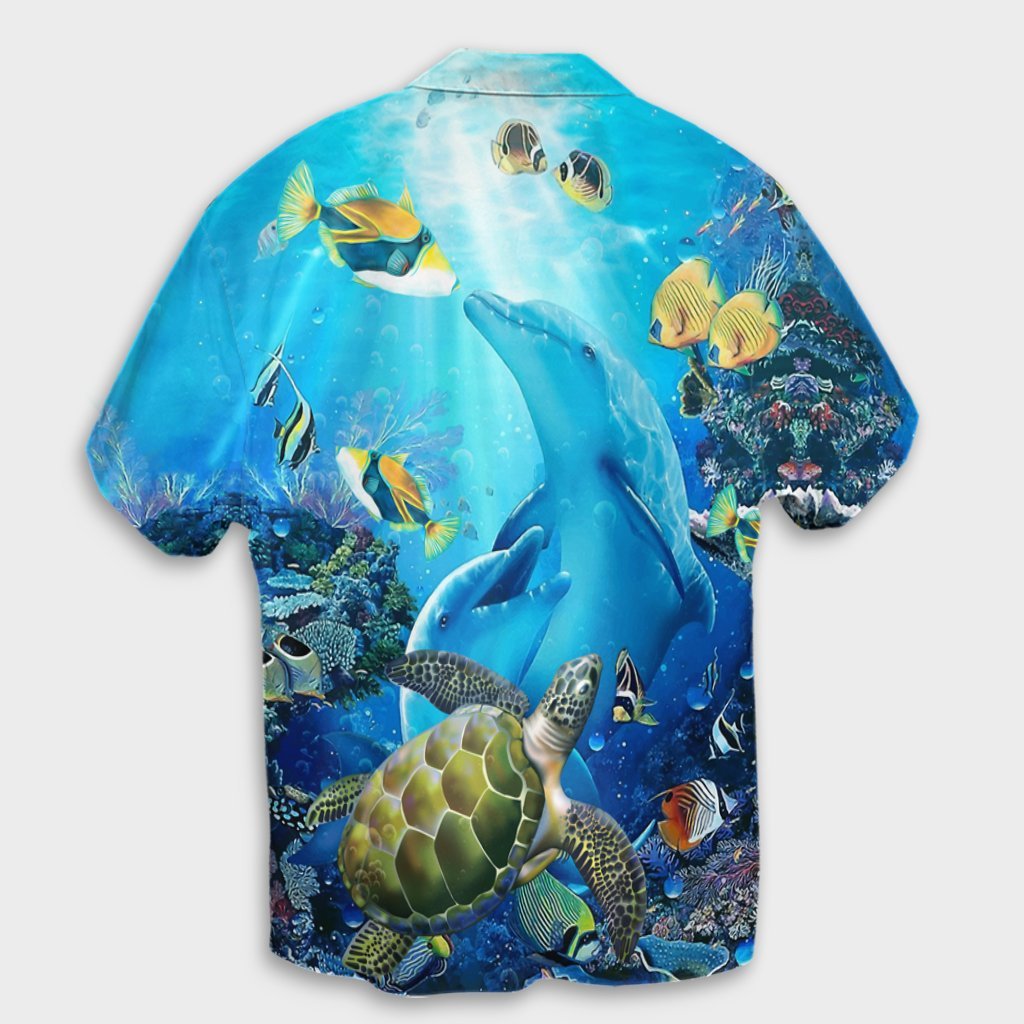Hawaiianisches Tier-Ozean-Hawaii-Hemd - AH