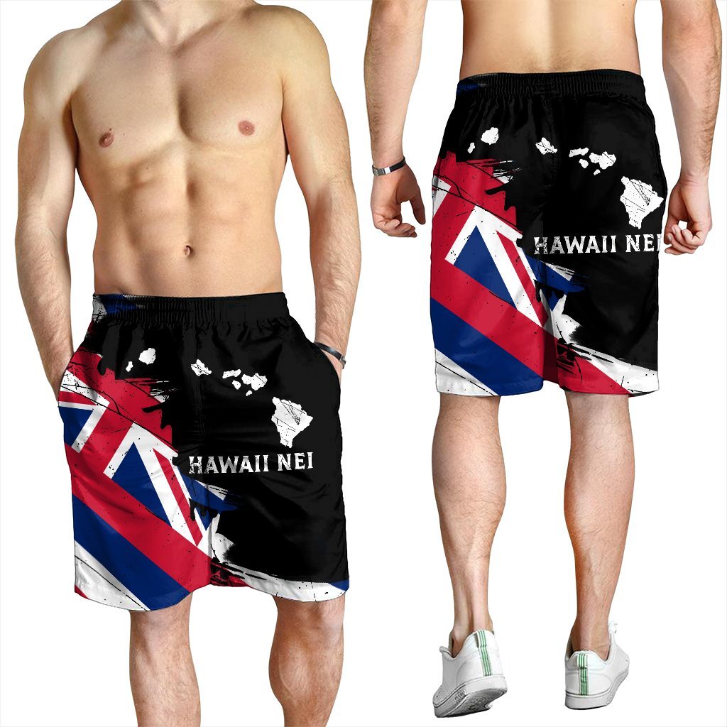 Hawaiianische Flagge Hawaii Karte Nei Polynesian Herren Bermudas Shorts - Klassischer Stil