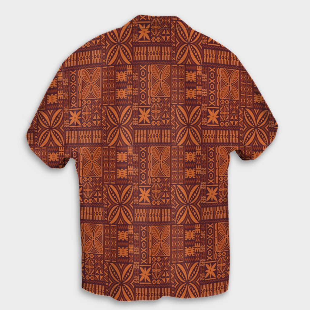 Hawaiianisches Hemd mit traditionellem Aborigine-Muster, polynesisch - AH