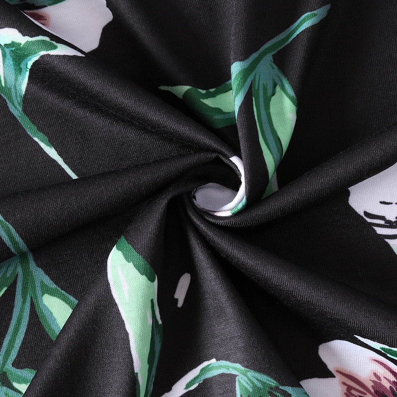 Weißes Rosenblumenkleid <br> Übergrößen