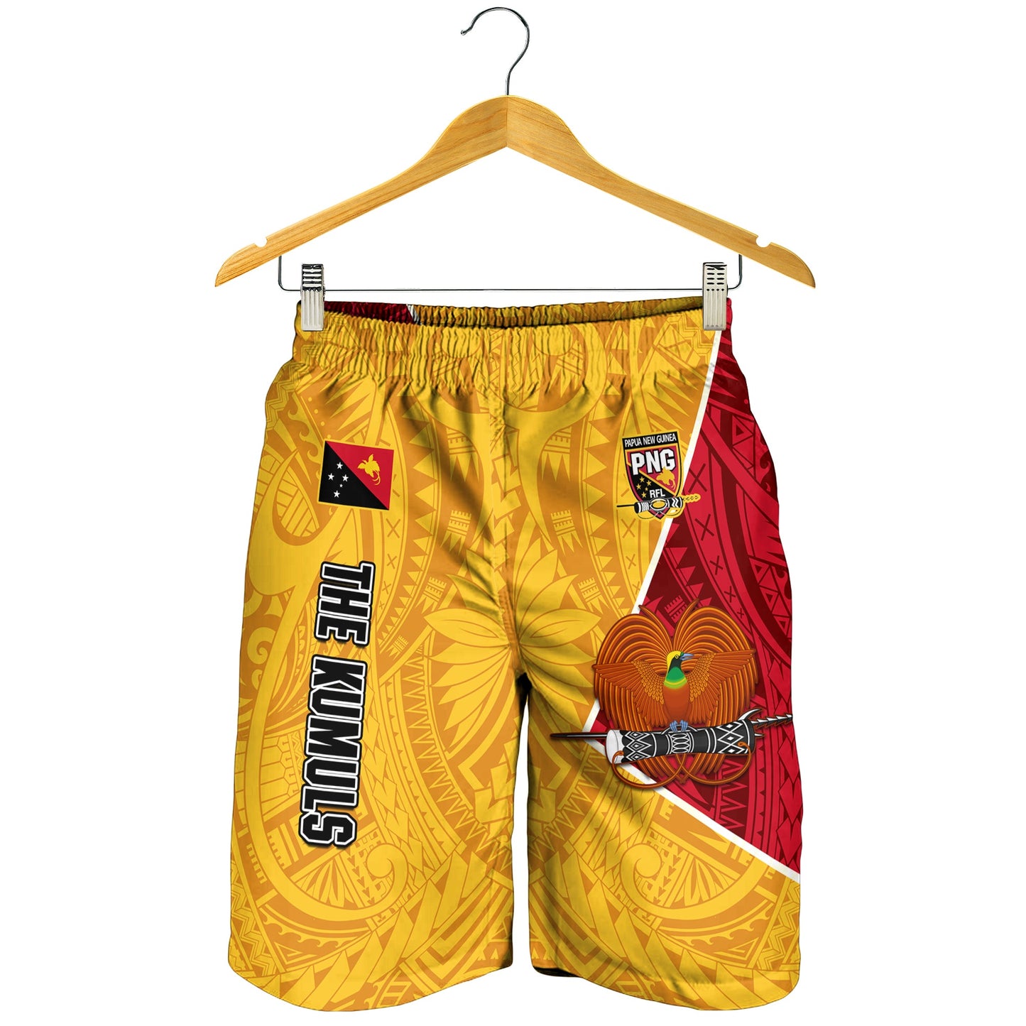 Die Kumuls PNG Männer Bermuda Shorts Papua-Neuguinea Polynesischen Dynamischen Stil LT14
